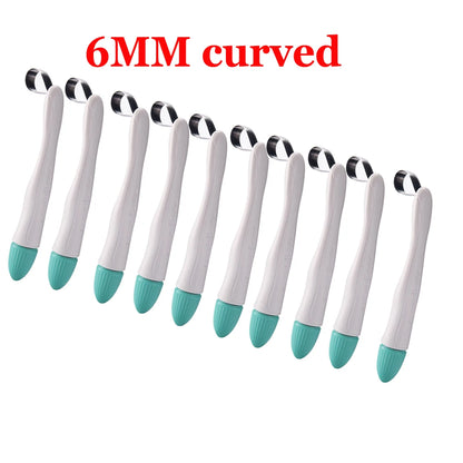 10/50pcs Dental Pro Matrix Bands Easyinsmile Preformed Adjustable Ring Matrices Molar Premolar 4.5/6MM Standard and Curved