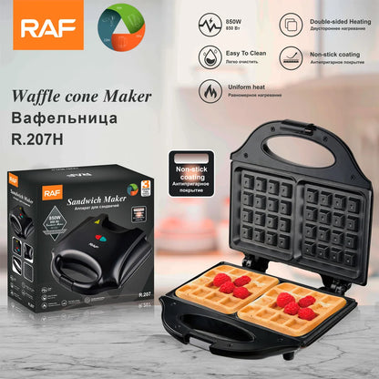 Professional Electric Non-stick Waffle Maker Multifunction Kitchen Appliance for Cooking Breakfast Waffles Iron Pan