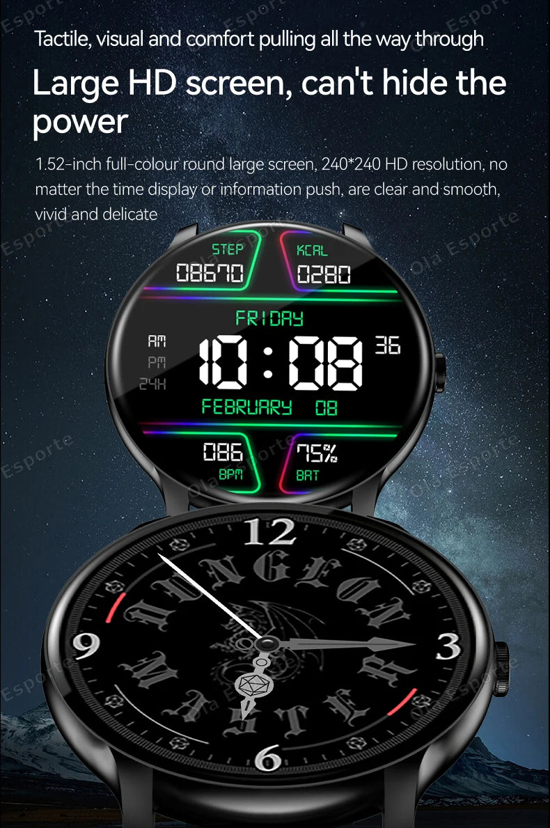 New Smart Watch 2025 Men Women Full Touch Screen Sport Fitness Watch IP67 Waterproof Bluetooth Call For Android IOS Smartwatch