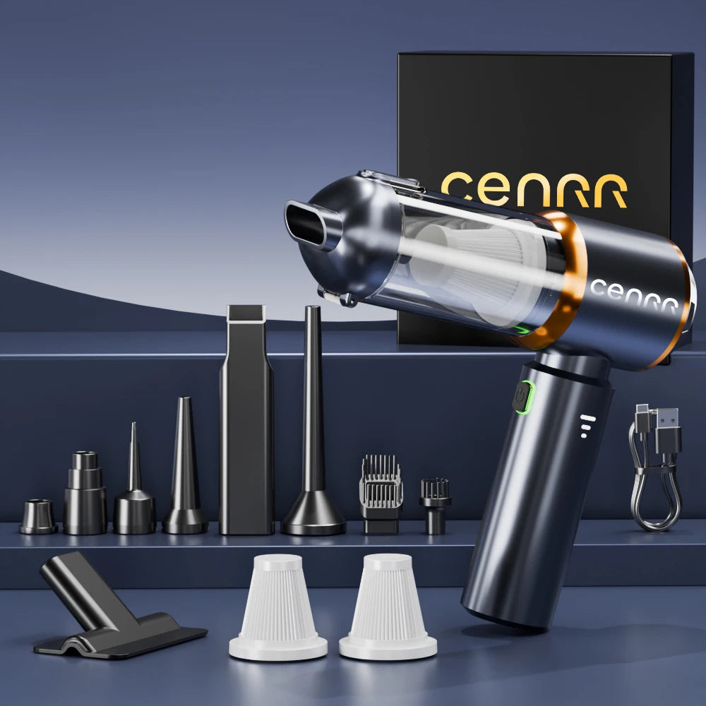 CENRR NEW Car Vacuum Cleaner Mini Powerful 998000PA Portable Vacuum Cleaner for Handheld Blower Car Cleaner Home Appliance