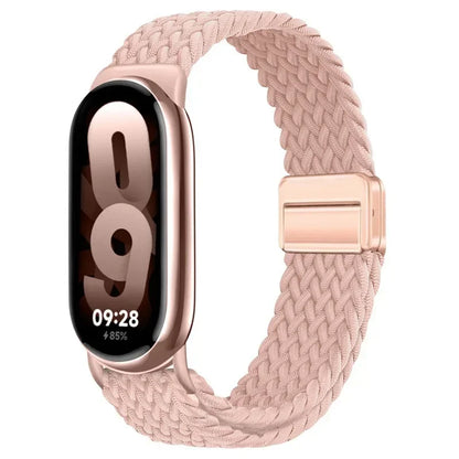 Braided Loop Strap For Xiaomi Band 9 8 Magnetic Buckle Mi band 9 Nylon Bracelet Comfortable Wristband For Mi Band 10 Accessories