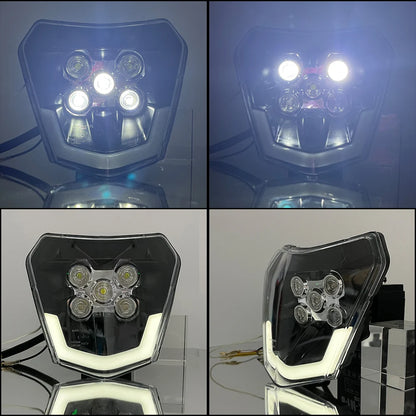Motorcycle Headlight Plate LED Headlamp for KTM EXC EXCF SX XC 150 250 350 450 Fairing Dirt Bike Motocross Accessories Enduro