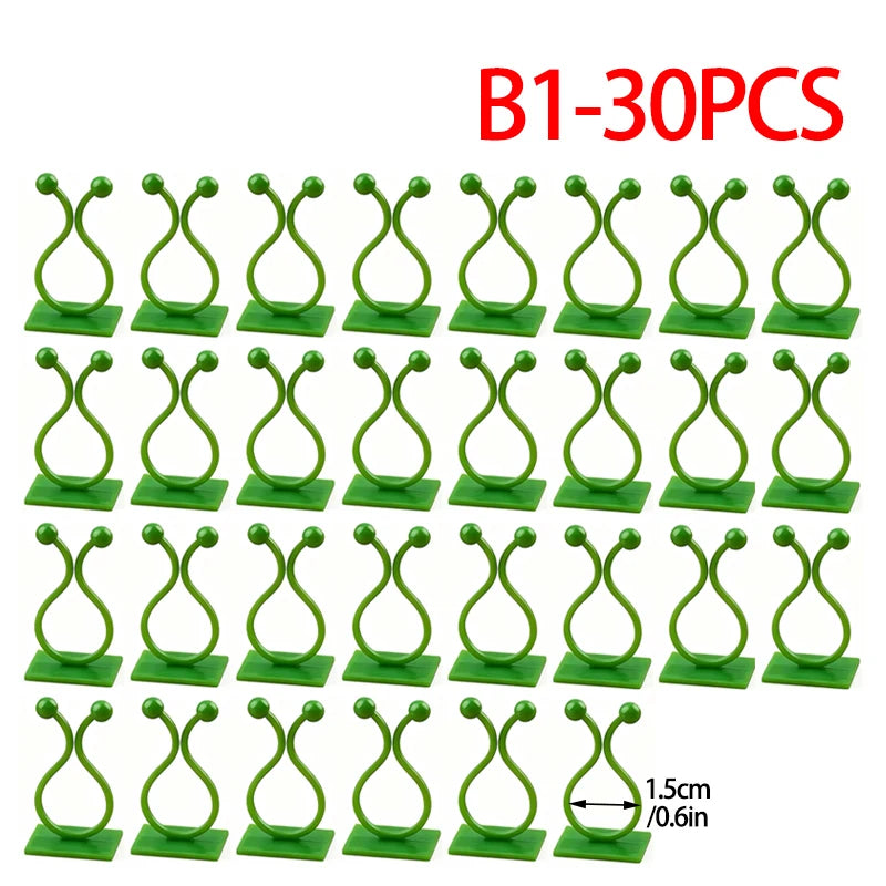 Plant Vine Traction Holder Invisible Plant Climbing Wall Fixture Clips Self-Adhesive Hook Indoor Outdoor Twisted or Fastened