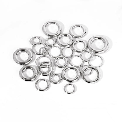 ZS 1PC Large Size Hoop Earring 316L Stainless Steel Ear Gauges Plugs Punk Septum Nose Rings 2/4/6/8/10/12G BCR Body Piercings