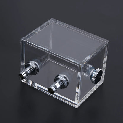 200ml Acrylic Water Tank Cooler G1/4 2 Thread Water Cooling Radiator 5mm Thickness for PC Liquid Cooling System Accessories