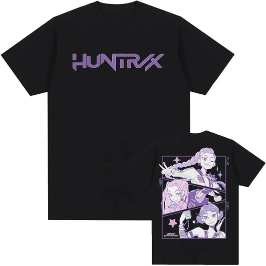 KPop Demon Hunters Tshirts Summer  Female Male  T-shirt Streetwear Hip Hop Fashion Casual T Shirt Tees