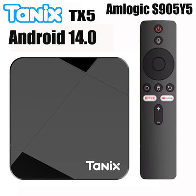 Tanix TX5 Android 14 TV Box Amlogic S905Y5 2.4G 5G Wifi BT