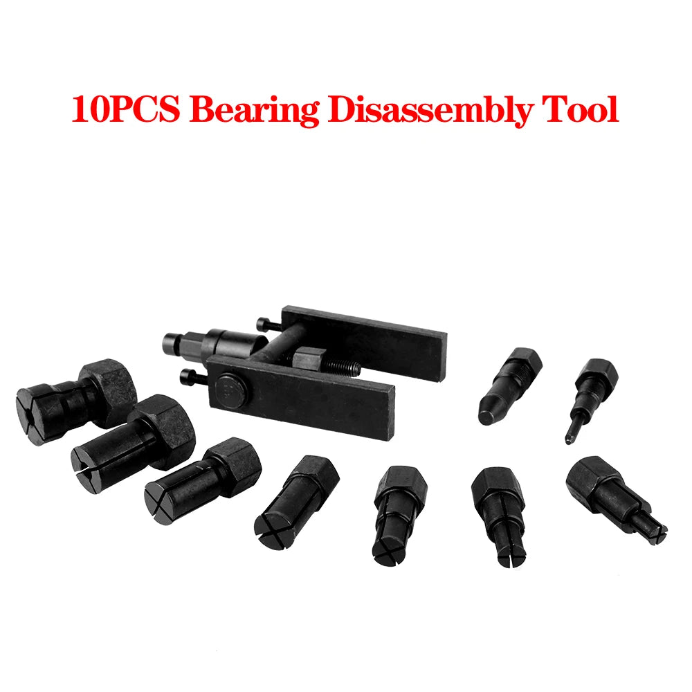 Aluminum Wheel Bearing Kit Motorcycle Bearing Disassembly Tools Seal Driver Installer Remover Automotive Tools 10 Pcs/Set