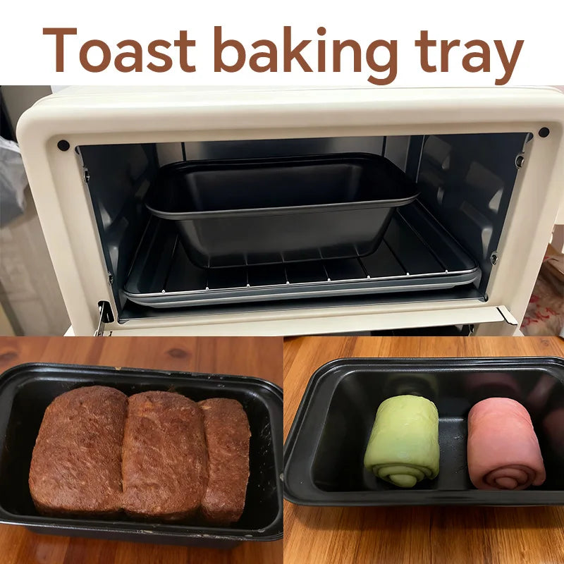 Nonstick Baking Bread Loaf Pan Carbon Steel Toast Bread Pan Tin Kitchen Rectangle Bakeware for Brownies Meatloaf Kitchen Tools