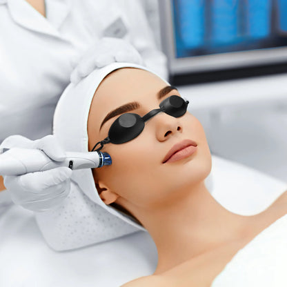 Adjustable Headband Safety Goggles Eye Mask Uv Protection Tanning Shades Glasses For Care Beauty Salon Health Care Eye
