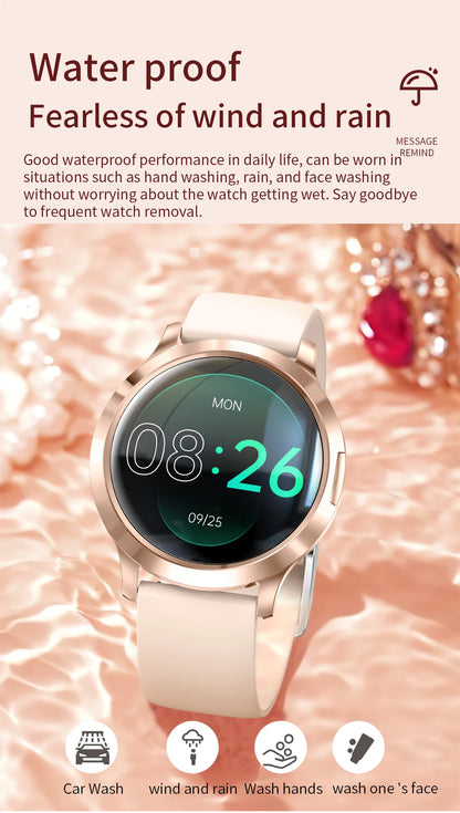 2025 New Smart Watch For Women Gift 1.32 Inch Full Touch Screen Sports Fitness Watches Bluetooth Calls Digital Smartwatch Ladies