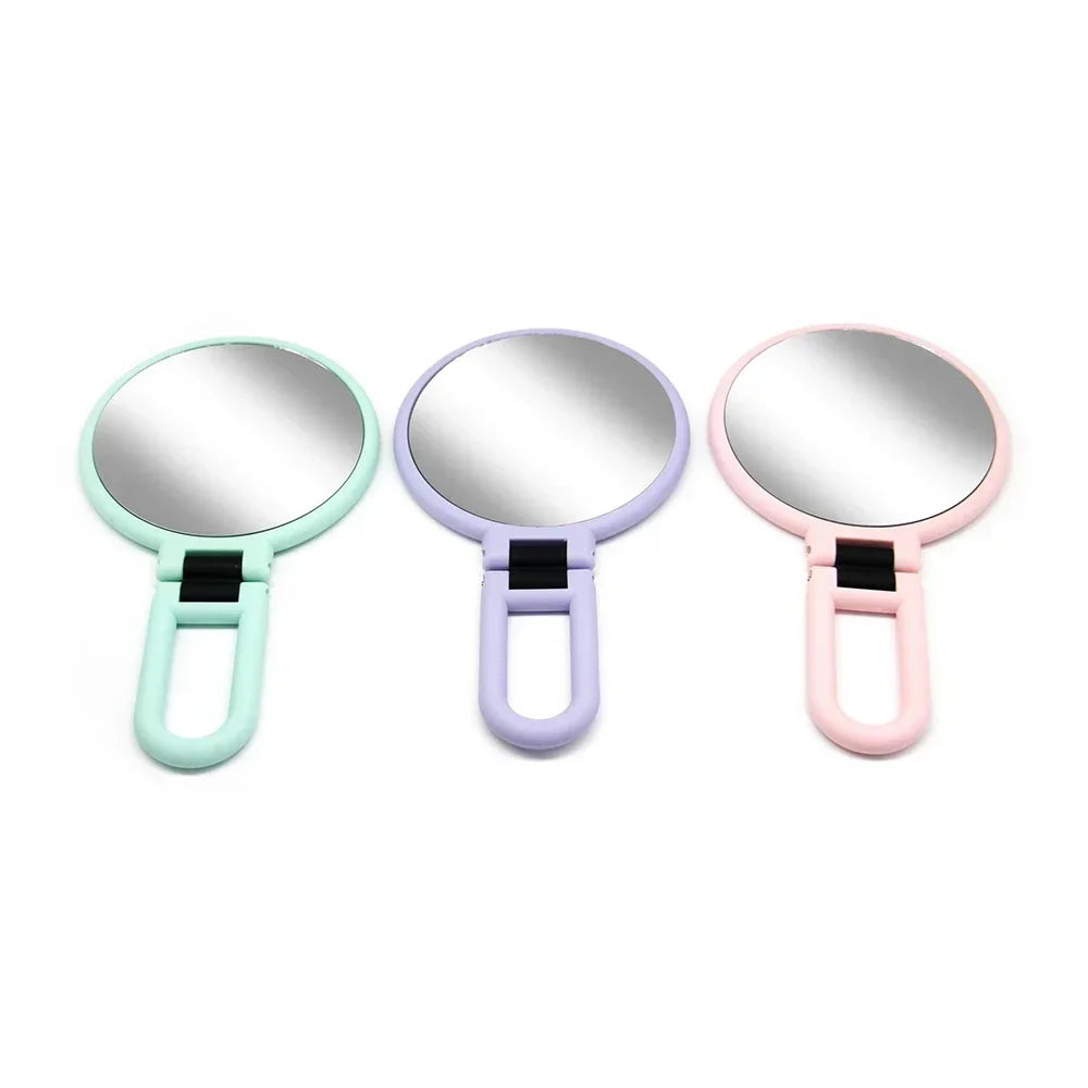 10X 6-inch Round Mirror Magnifying Double Sided Makeup Vanity Mirrors Foldable Handheld Compact Mirror Beauty Cosmetic Tools