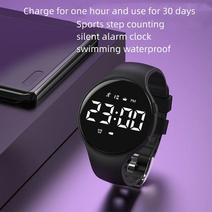 Smart Watch Rate Smartwatch Fitness Tracker Silent Vibration Alarm Clock to Get Up Step Counting Waterproof Smart Brac