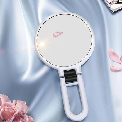 10X 6-inch Round Mirror Magnifying Double Sided Makeup Vanity Mirrors Foldable Handheld Compact Mirror Beauty Cosmetic Tools