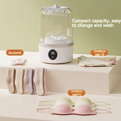 Wireless Charging Portable Washing Machines Are Suitable For Small Washing Machines In Apartments, Dormitories Or When Traveling