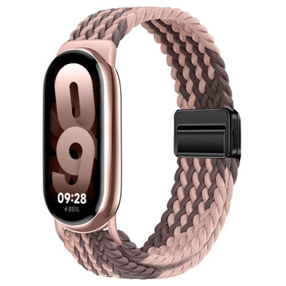 Braided Loop Strap For Xiaomi Band 9 8 Magnetic Buckle Mi band 9 Nylon Bracelet Comfortable Wristband For Mi Band 10 Accessories