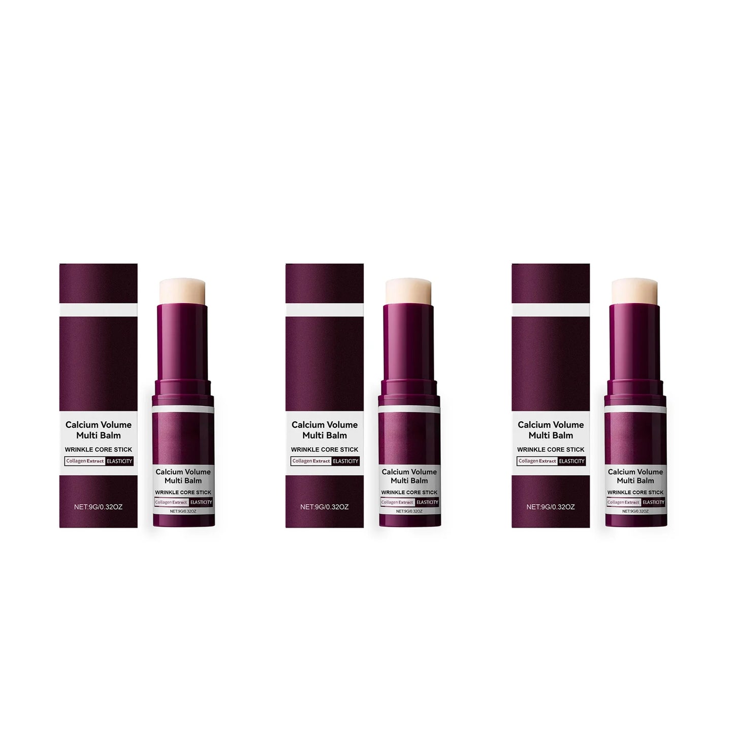 Calcium Volume Multi Balm Stick Reduce Wrinkle Fine Line Anti Aging Tighten Firming Moisturizing Brightening Softening Skin Care