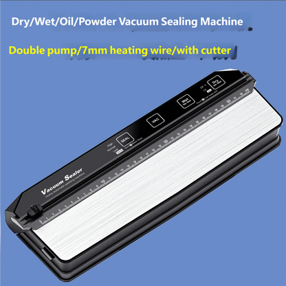 HOMEFISH Home-Use Small Food Vacuum Sealing Machine Kitchen Appliance for Food Preservation Compact Vacuum Packaging Machine