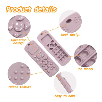 Mother Kids 1PC BPA Free Silicone Baby Toys TV Remote Control Shape Teether Toys Newborn Rodent Chewing Toys Baby Accessories