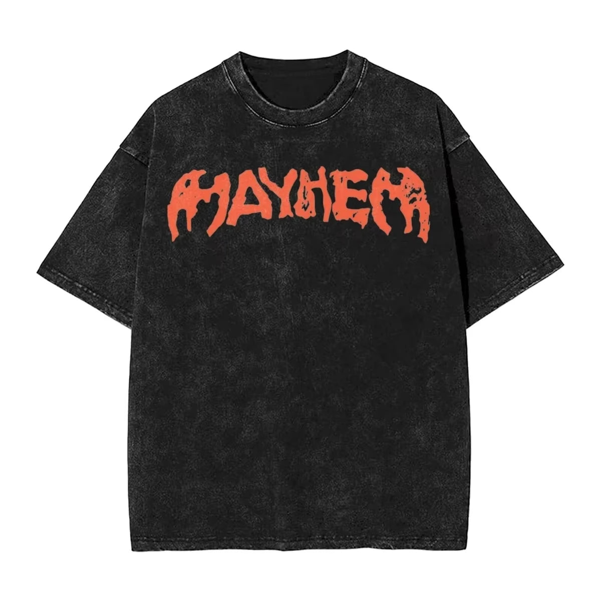 Washed T Shirts Lady Gaga Mayhem Hip Hop Retro Vintage High Street Streetwear Short Sleeve Print Tees Men's Women Tops Harajuku