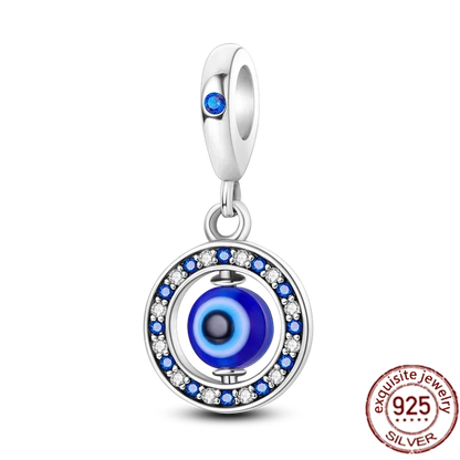 Hot Sale 925 Silver Color Evil Eye Charm Demon Eye Bead For Original  Bracelet&Bangle DIY Making Fashion Jewelry Gift
