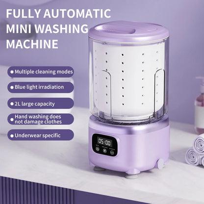 2L Wireless Mini Charging Wash in One Washing Machine Suitable for underwear, socks, pet clothes