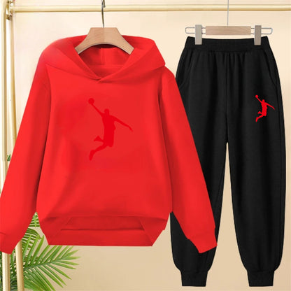 Children's Top and bottom Number 23 Basketball Hoodies Girls Boy age 3-12 Coat Casual Toddle Sweatshirr Hood autumn clothing