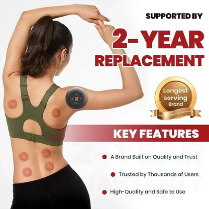 Smart Electric Vacuum Cupping Device Body Scraping Massager Heating Suction Cup Device Physical Fatigue Relief Beauty Health