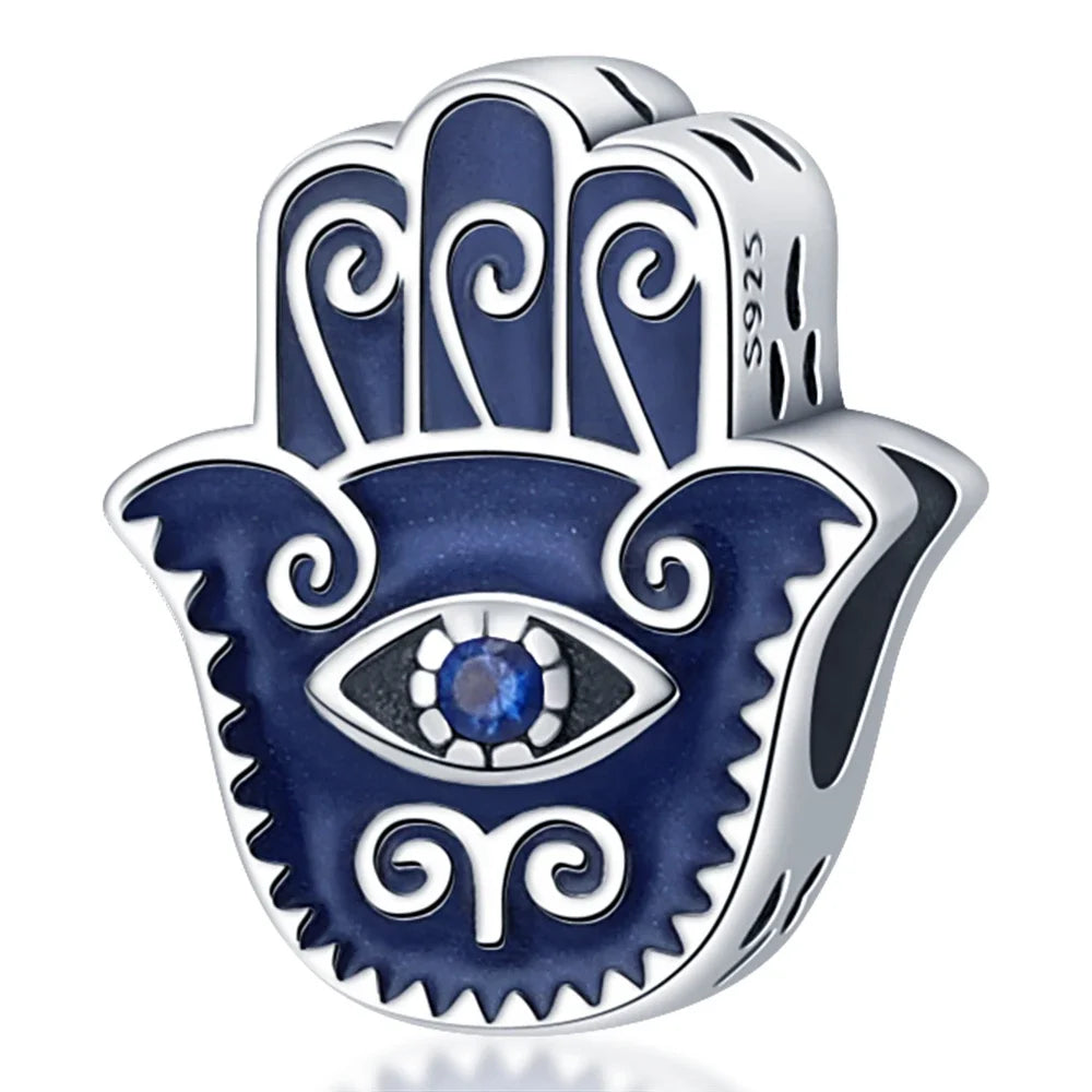 Hot Sale 925 Silver Color Evil Eye Charm Demon Eye Bead For Original  Bracelet&Bangle DIY Making Fashion Jewelry Gift