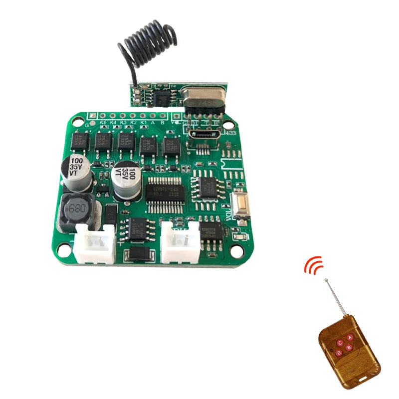 Micro USB Download 5 Channel Trigger Serial Port Audio Playback Module 433mhz Wireless Remote Control Sound PCB Board