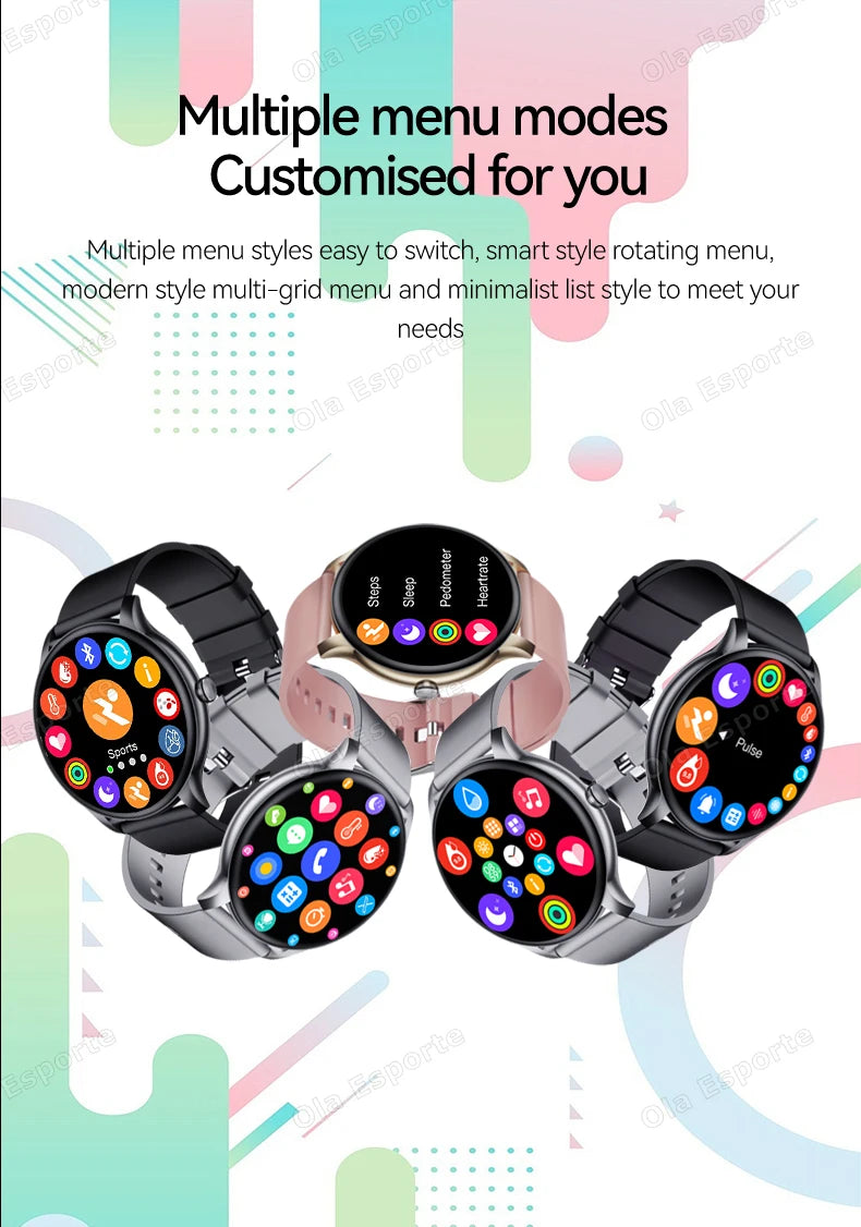 New Smart Watch 2025 Men Women Full Touch Screen Sport Fitness Watch IP67 Waterproof Bluetooth Call For Android IOS Smartwatch