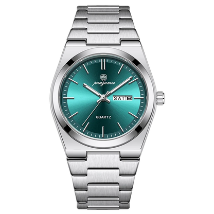 PAAZOMU Luxury Quartz Man Wristwatch Sport Men Watches Waterproof Luminous Date Week Stainless Steel Men's Watch Male Reloj