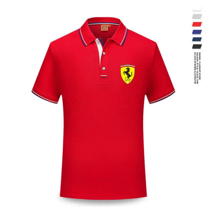 For Ferrari F430 Stradale 458 488 612 F12 High Quality F1 Racing Team Sport Training Short-sleeved Summer Men Women POLO T-shirt