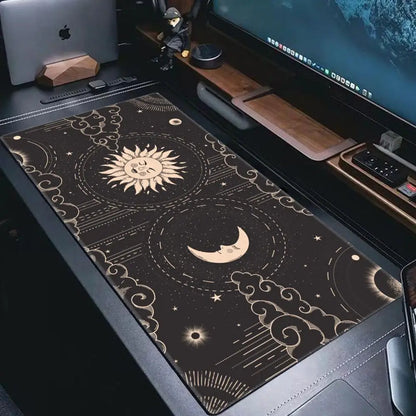 Moon Sun Planet Large XL Speed Version Game Computer Keyboard Office Table Mat tarot card Gaming Mouse Pad for PC Gamer Mousemad