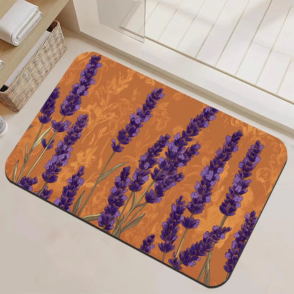 Black Cat Flower Bear Dwarf Door Mat Octopus Mermaid Maple Leaf Carpet Living Room Bedroom Bathroom Decorative Area Carpet