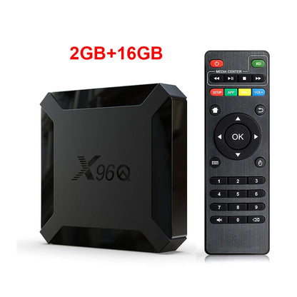 X96Q TV Box android 10 Quad Core H313 2GB 16GB 2.4GHz WiFi 4K Media Player Set top box