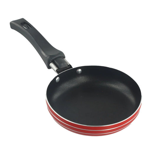 12/14/16cm Mini Frying Pan Non-Stick Steel Frypan Pot Saucepan For Cookware Home Cooking Tools Kitchen Utensils Random Color