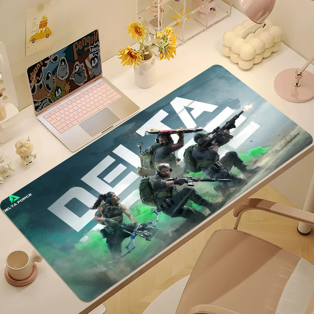 Game D-Delta Force Mouse Pad Large Desk Mat Keyboard Ergonomic Office Rubber Game PC Non-slip Anti-fray Home Custom Best Price