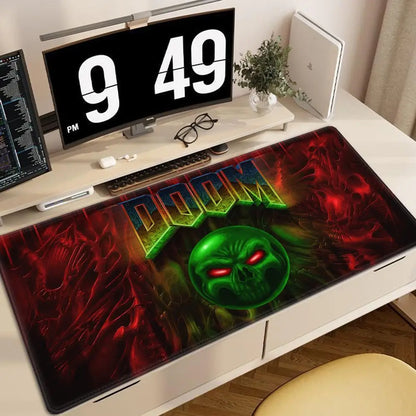 DOOM The Dark Ages Mouse Pad Gamers Anime game XXL Home HD Computer Desk Mats Office SuppliesDesktop 70X30 90x40