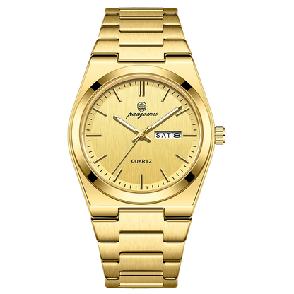 PAAZOMU Luxury Quartz Man Wristwatch Sport Men Watches Waterproof Luminous Date Week Stainless Steel Men's Watch Male Reloj