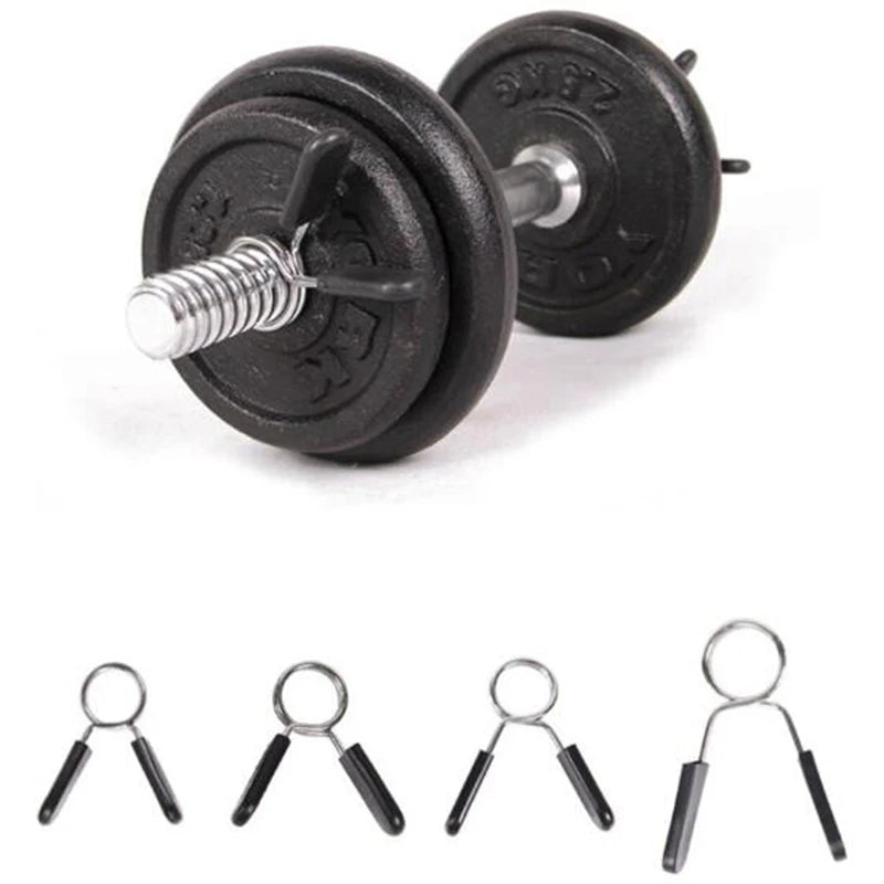 1pc 25/28/30 mm Barbell Clamp Spring Collar Clips Gym Weight Dumbbell Lock Standard Lifting Kit Barbell Lock