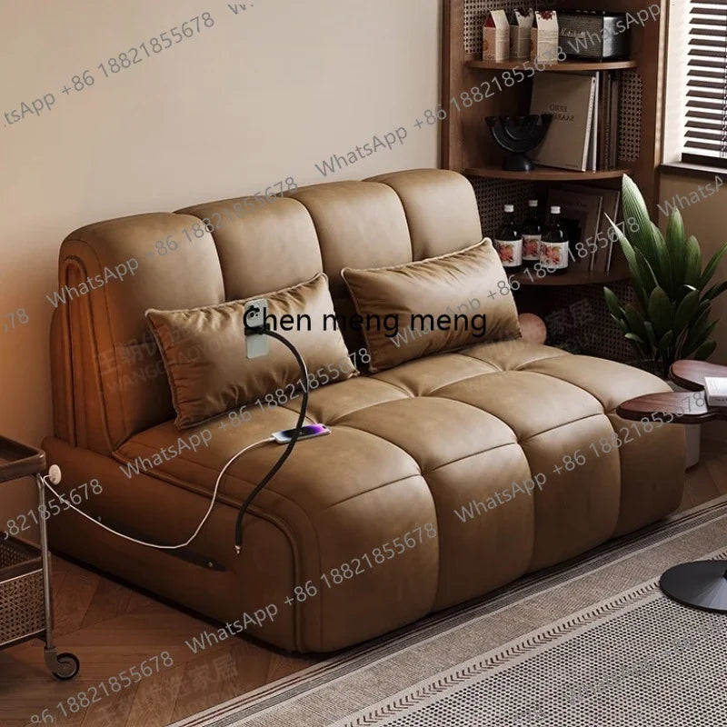 02M Luxury Multifunctional Couch European Latex USB Lounge Living Room Sofas Bed Chaise Foldable Divano Letto Furniture home Mod