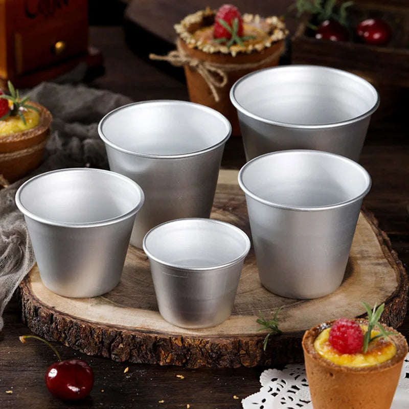 Nonstick Baking Cups Metal Aluminum Baking Form Mould Pastry Pudding Mold Decorating tool baking cups metal baking form mould