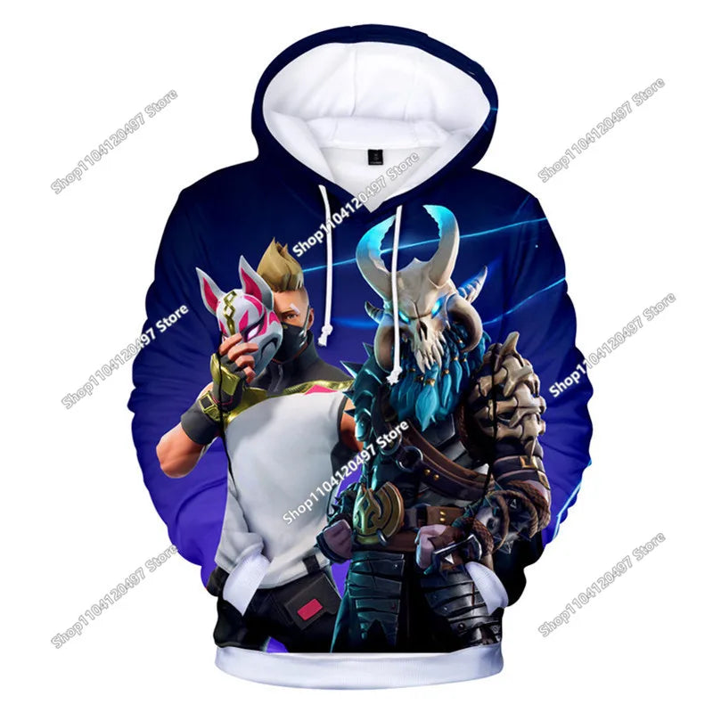 Children's Clothing Fortnite 3D Printed Unisex Hoodie Casual Coat Game Peripheral Cosplay Children Clothing Gifts