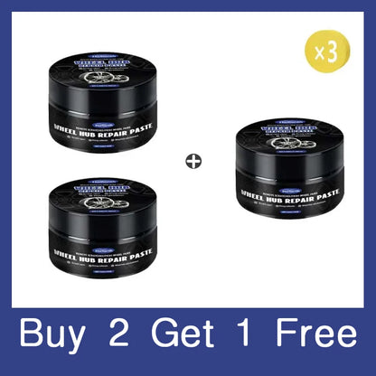 Car Wheel Rim Scratch Refurbishment Paste, Tire Rim Scratch Paint Repair Paste - Black And White Silver Aluminum Alloy Rim