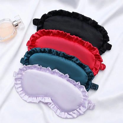 Imitated Silk Eye Patch Shading Sleep Eye Mask Eyepatch Travel Relax Cover Eyeshade Health Sleeping Shield Eye Care Tools
