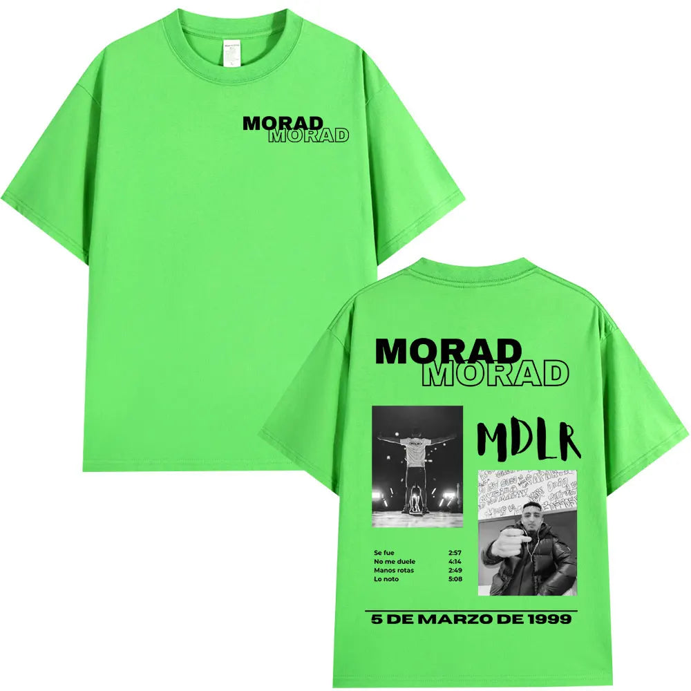 Rapper Morad MDLR Tour Album T Shirt Men's Women High Quality Cotton Tee Shirt Fashion Hip Hop Short Sleeve T-shirts Streetwear