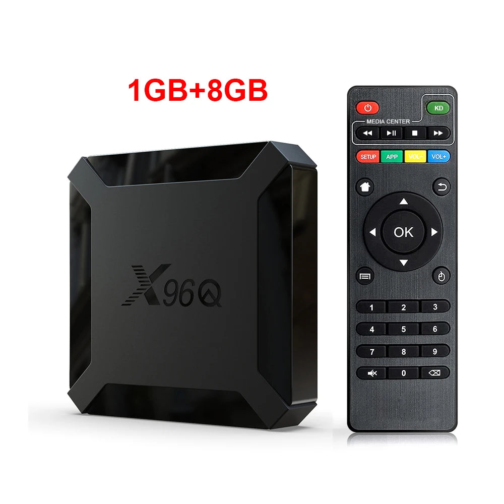X96Q TV Box android 10 Quad Core H313 2GB 16GB 2.4GHz WiFi 4K Media Player Set top box