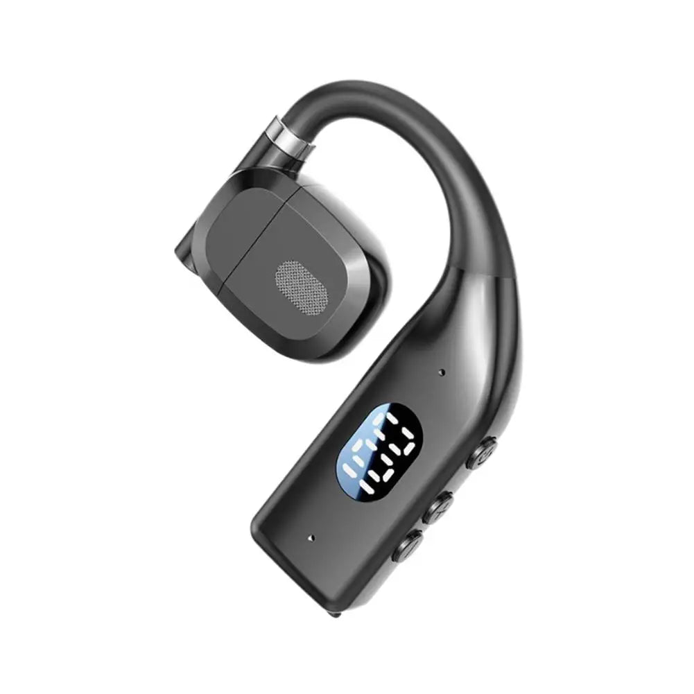Wireless Bluetooth Headphones Bluetooth Headset With Led Display Right Ear In Ear Earphones Noise Canceling Headset For Driving
