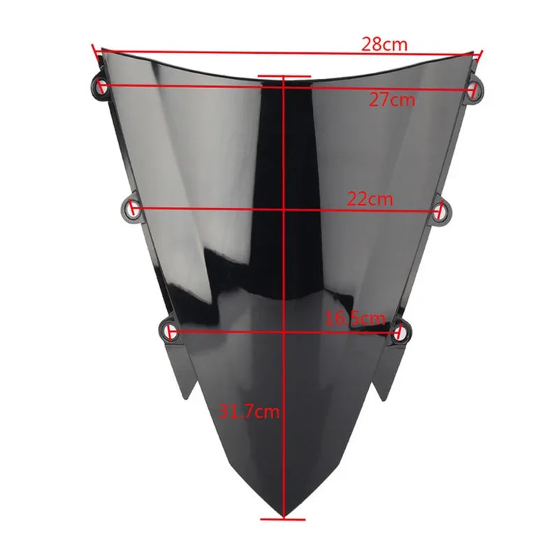 For Honda CBR500R CBR 500 R 500R 2016 2017 2018 Motorcycle Double Bubble Windshield  WindScreen Accessories Fairing Deflector